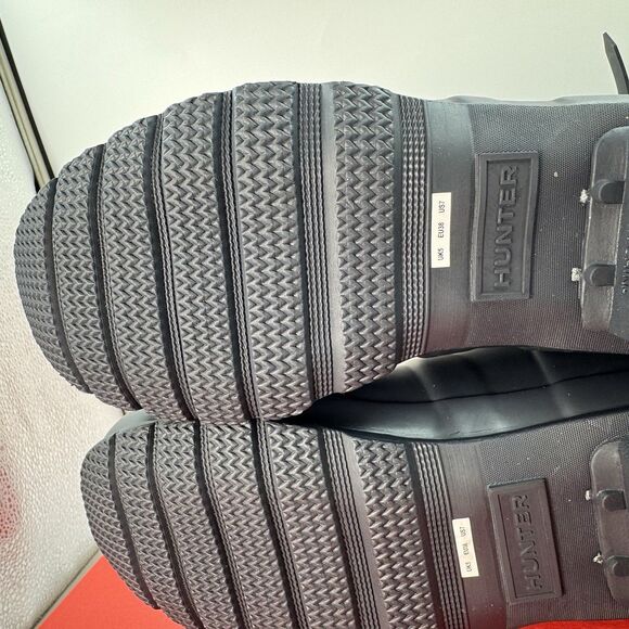 New Hunter Women's Navy (NVY)Blue Original Short Back Adjustable Rain Boots Sz 7 - Picture 7 of 13